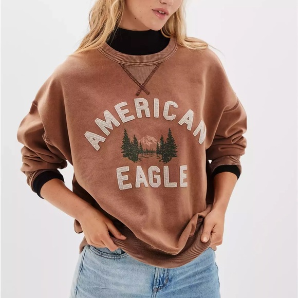 AE brown sweatshirt 🧸 - Picture 3 of 3